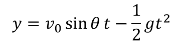 斜方投射の公式