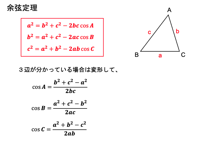 正弦定理と余弦定理の公式 証明 例題を数学講師がわかりやすく解説 お知らせ 好文館 福岡と熊本の個別指導塾 英語 数学